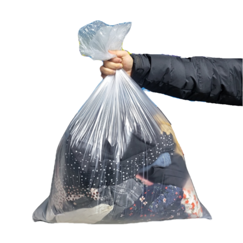 봉투맨 일자형 평판 재활용 분리수거 쓰레기 비닐봉투 투명, 80L, 100개
