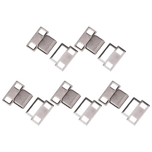 5pcs 금속 바지 패스너 허리 조임쇠 걸쇠 의류 공예 고정 도구 브래지어 후프 액세서리, 스타일 2 그레이, 작은, 구리