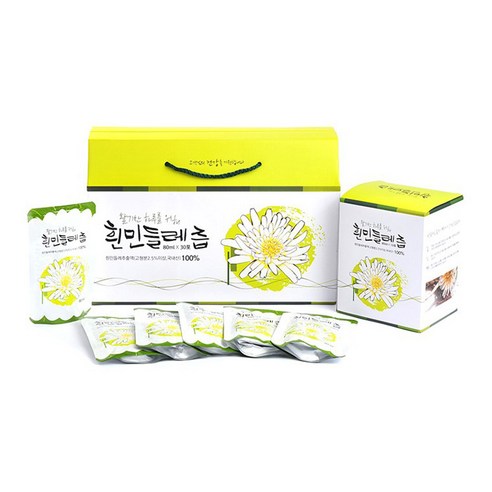 뿌리채 넣은 지리산 흰민들레즙, 1박스, 80ml 30포