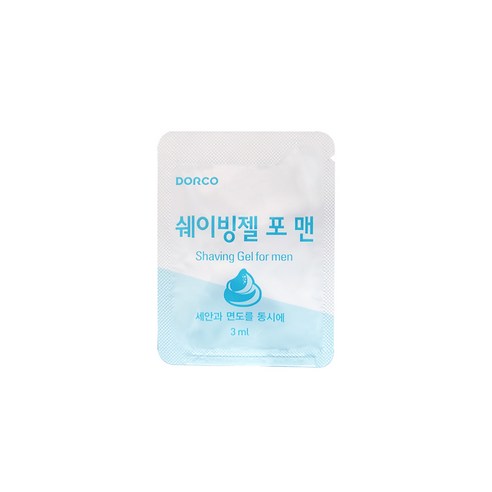 도루코 일회용 쉐이빙젤 3ml x 100개 쉐이빙 젤, 300개 면도용품