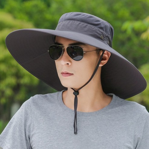 썬캡  El Mountain Brim Wide Outdoor Hat Face Sunscreen Suncap Men Women Men Women Mountaineering Fishing Camping Farming Bucket Hat Hat