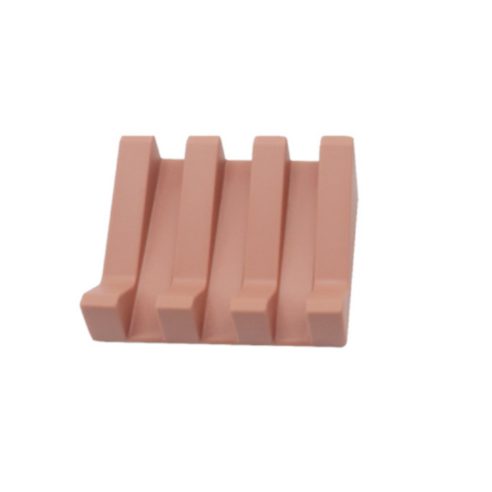 바코젤 논슬립 실리콘 고급 비누받침, 핑크, 1개