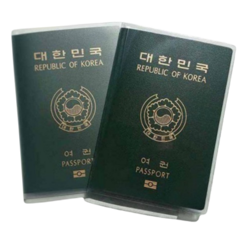 론조모니 정사이즈 투명 여권케이스 2p