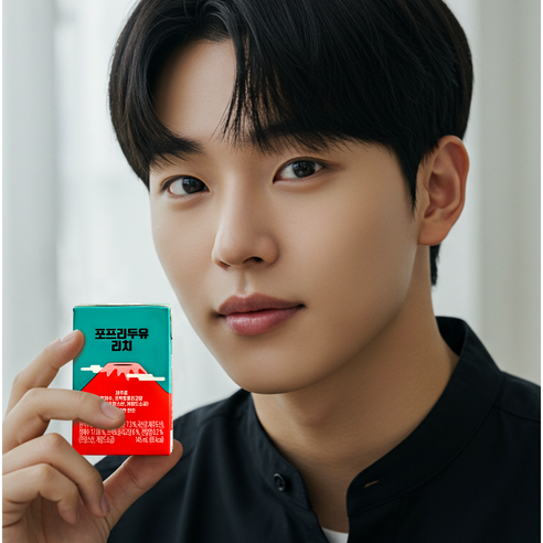 [포프리] 100% 국산 제주콩을 껍질째 그대로 포프리 두유 - 리치 24팩, 145ml, 48개