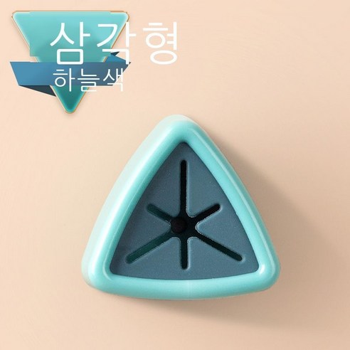 수건 마개 주방 걸레 마개 펀치 면제 창의 수건 걸이 벽걸이 설거지 천 수납 마개 미니멀 수건걸이, 하늘색