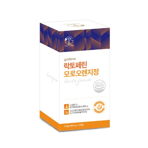 락토페린  골드트리 락토페린 120정 4개월분 락토페린 6000mg 함유 식약처인증 해썹인증, 1개