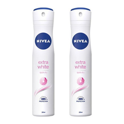 니베아 데오드란트 스프레이 엑스트라 브라이트 200ml, 1개, 0.2l