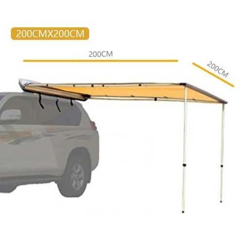 텐트sunnday 직경 2m 4 사이드 섹터 사이드 카 텐트 천막 2m 루프 텐트감성, 2x2m 차양