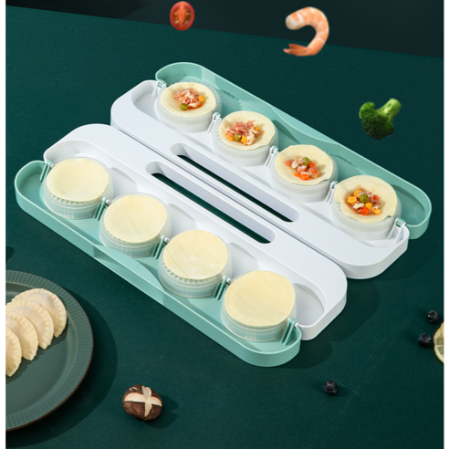 만두 빚는 가정용 압만두피 전용 공구 만두 몰드, 핑크