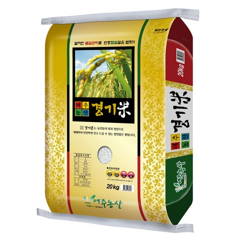 쌀10kg (주)여주농산 22년 여주농산경기미, 1포, 20kg Best Top3