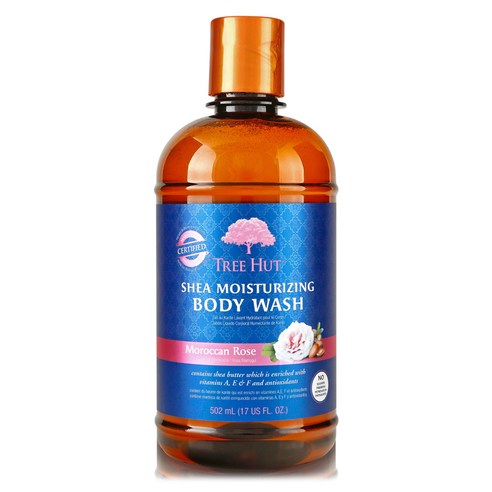 Tree Hut 시어 모이스처라이징 바디 워시, 502ml, Morocan Rose