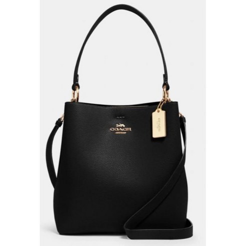 코치 타운 버킷백 가죽 블랙 91122 가방 미니