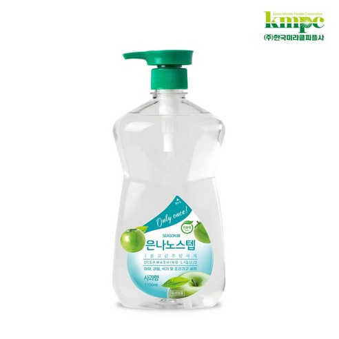 (특가)은나노스텝 시즌3 주방세제 1100mL 사과향 (녹색기술승인), 1개, 1.1L
