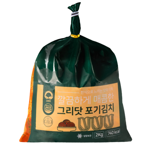 그리닷 국내산 포기김치 2kg, 2kg, 1개