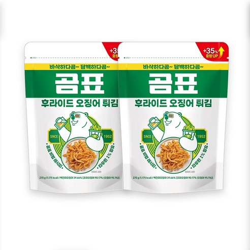 곰표 후라이드 오징어튀김 270gx2개, 2개, 270g
