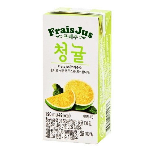 일화 프레주 테트라팩 청귤, 48개, 190ml