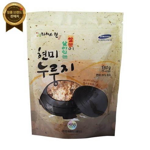 풍성한 쌀로만든 현미누룽지, 180g, 10개, 10개 현미박사누룽지 Best Top5