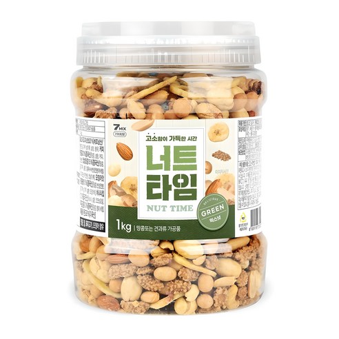 너트타임 그린 믹스넛, 1kg, 1개