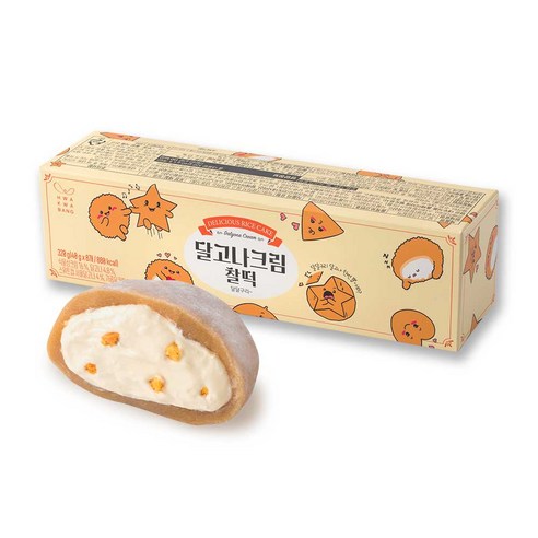 [화과방] 달고나 크림찰떡, 1세트, 320g