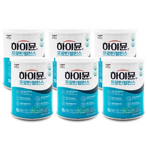 일동후디스 하이뮨 프로틴 밸런스 304g 6통, 6개