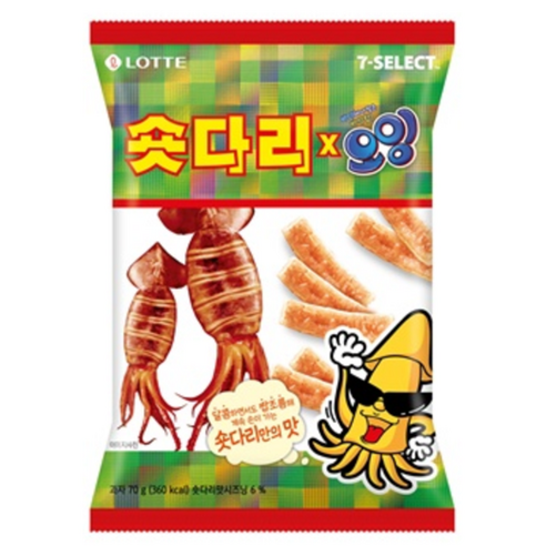 숏다리오잉 간식스낵, 12개, 70g