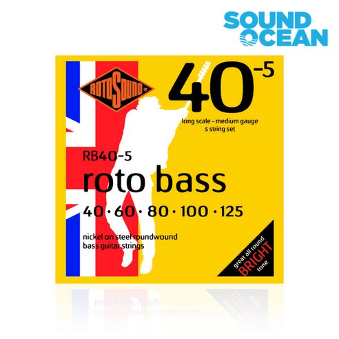 로토사운드 5현 베이스 기타 스트링, RB40-5 Roto Bass