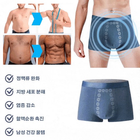 편안함으로 되찾는 자신감, 마사지 자석 치료 팬티