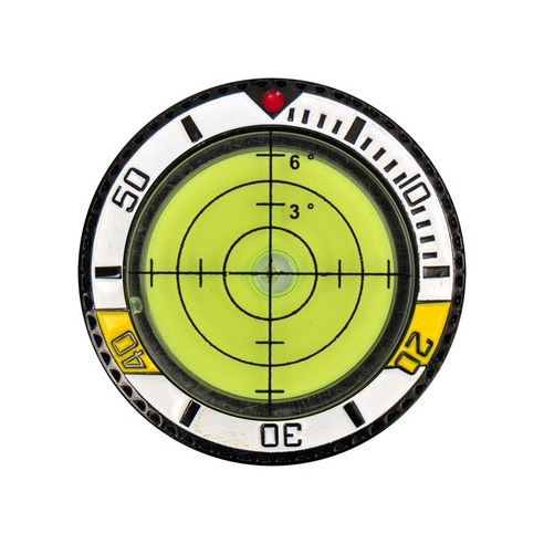 물방울 수평계 스틸형 볼마크 그린 퍼팅 경사 측정, 화이트, 1개