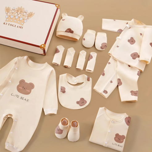 소중한 아기를 위한 최고의 선물, 오가닉 코튼 출산 선물 세트