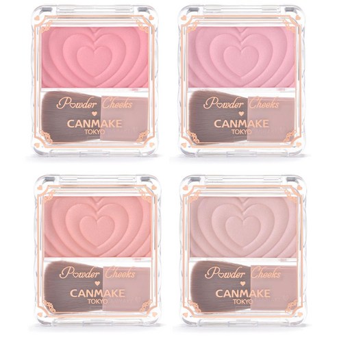 캔메이크 파우더 치크 블러셔, 1개, P02 리틀 샤이핑크, 1.8g