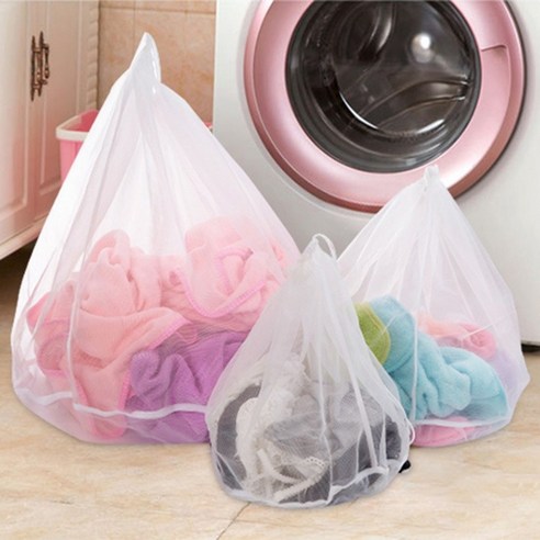 3 사이즈 메쉬 세탁 세탁 가방 접는 속옷 브래지어 양말 세탁기 천 보호 그물 필터 세탁 의류 관리 가방, M