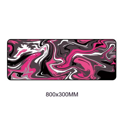 YJQ 대형 800x300 2/3mm 게이머 데스크 패드 노트북 마우스 매트 게임용 마우스 패드 XL 마우스 패드 PC 컴퓨터 키보드 데스크 매트 액세서리 카펫, YT-091-80X30_3MM Thickness