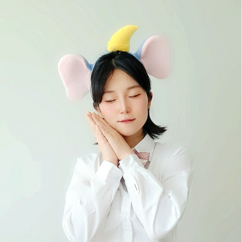 아이엠파티 동물 머리띠 놀이동산 놀이공원 인형 생일 파티 연말 운동회 단체 졸사, 잠자는 코끼리