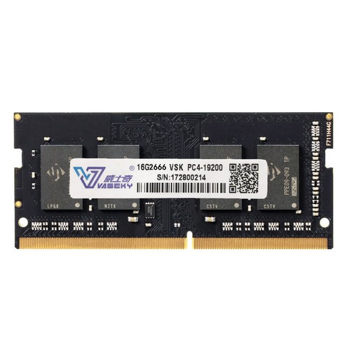 Xzante Vaseky RAM DDR4 16GB 2666MHz 1.2V 260PIN 컴퓨터 게임 메모리 바 노트북에 적합, 검은 색
