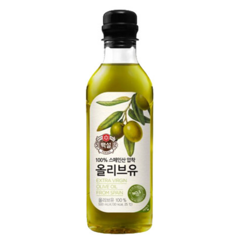 백설 압착 올리브유, 900ml, 1개