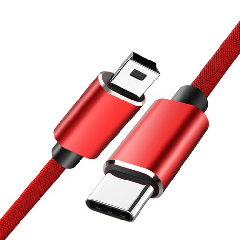 슈퍼 실용 유형 C to mini 5p USB 수 OTG 어댑터 케이블 블랙 / 블루 / 레드 USB 케이블 어댑터 케이블, 빨간색