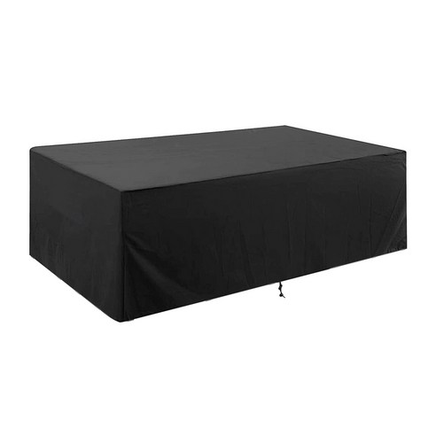 노 브랜드 파티오 가구 커버 대형 야외 테이블 및 의자 124X63X29Inch 방수 비 눈 먼지 Wi, 보여진 바와 같이