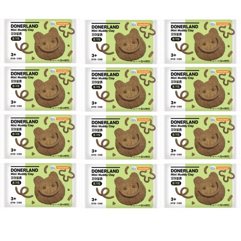 오마이문구 점토 옹기토 꼬마 찰흙 클레이, 12개, 350g