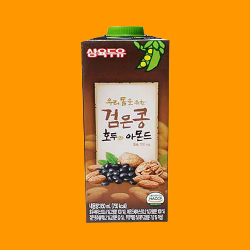 삼육두유 검은콩 호두 아몬드 950ml 칼슘 두유, 2개