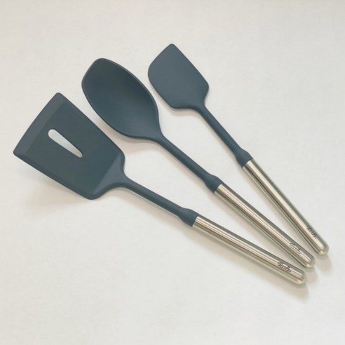 휘슬러 그레이 에디션 에센 실리콘 조리도구 3종세트 (스푼 뒤집개 서빙스푼), 2개