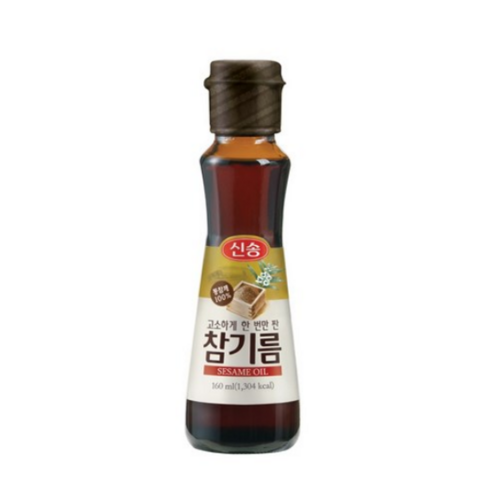 정백 신송 고소하게 한 번만 짠 참기름, 160ml, 2개