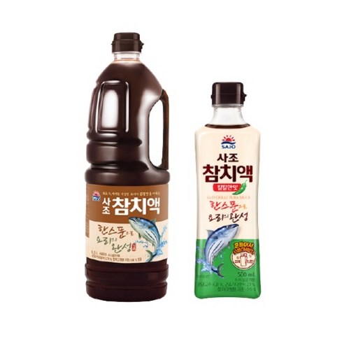 사조 참치액 모음 ( 참치액 1.8L 1개 + 칼칼한맛 500ml 1개 ) 빠른배송