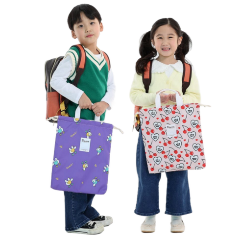 아이 신발 관리의 새로운 기준, 담스 패브릭 신발 주머니