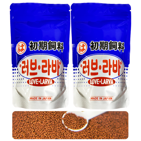 브라인쉬림프 대체먹이 구피 치어사료 러브라바2호 2개입, 50g, 1개