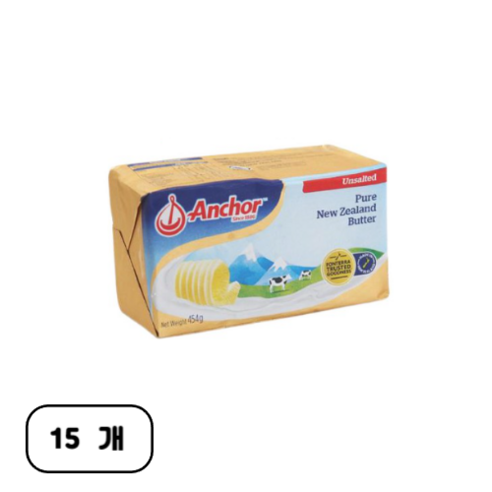 앵커 무염 버터, 454g, 15개, 454g