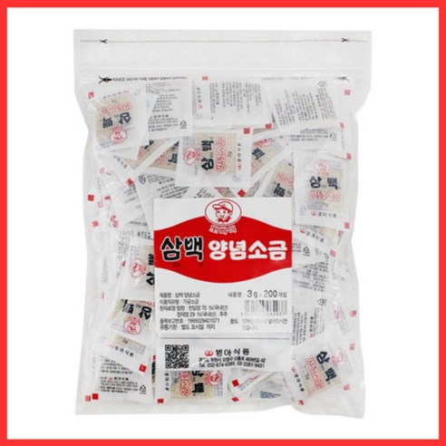 범아식품 뽀빠이 삼백양념소금 (3g x 200봉) 2개, 200개, 3g, 상세페이지 참조