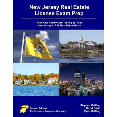 (영문도서) New Jersey Real Estate License Exam Prep: All-in-One Review and Testing to Pass New Jersey''s ... Paperback, Performance Programs Compan..., English, 9780915777990