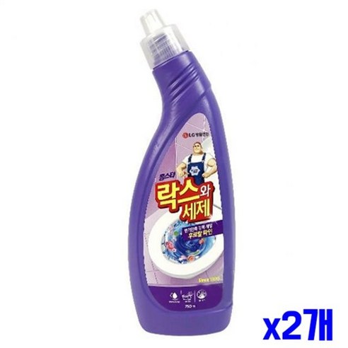 락스와 세제 욕실세정제-후로랄파인 x2개, 750ml, 2개