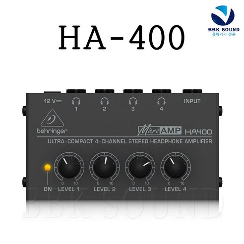 베링거 HA400 4채널 스테레오 헤드폰 앰프