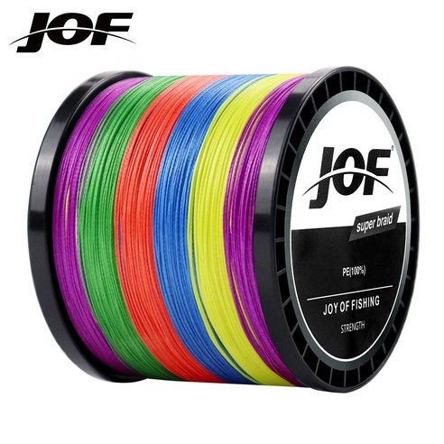 JOF 1000m SUPER PE 12합사 낚싯줄, Muliticolor, 2개